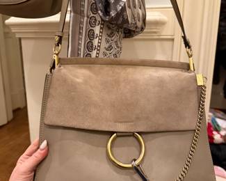 Chloe suede and leather Crossbody