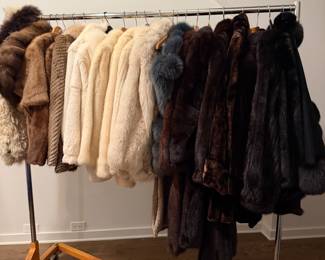 Tons of fur coats!!! Stay warm this season
