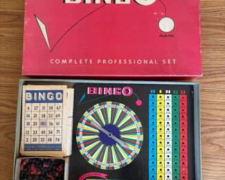 vintage Built-Rite Bingo Set in Box 