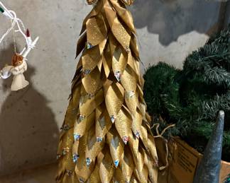1960s Handmade Paper Christmas Tree 