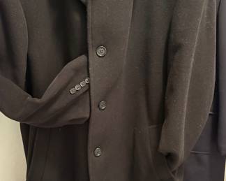 Men's Cashmere Blend Dress Coat - Made in Italy 