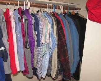 Men's clothing jackets, shirts and t-shirts!