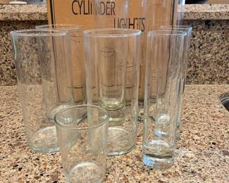  Molca Design Cylinder Lights with Glass Cylinders for Floating Candles- Plus other Cylinders for candles or Flowers