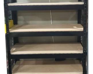 Metal And Corkboard Shelving