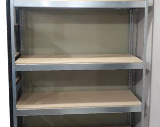 3 Metal Shelving Units 