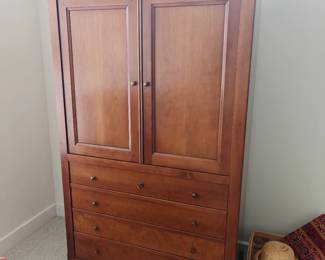 012 — Cherry Entertainment Armoire with Four Drawers
42 × 23 × 76.5