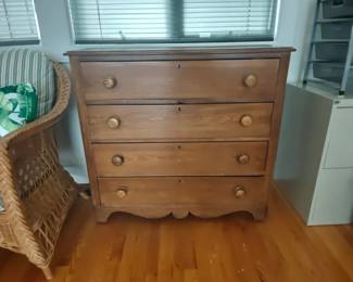 002 — Four Drawer Pine Chest
39 × 17 × 35.5