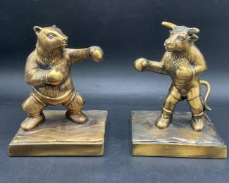 Bronze Bookends