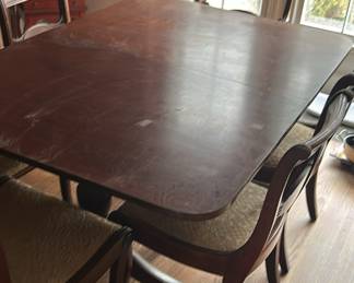 Dining room table and chair set