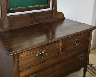 Antique wood vanity