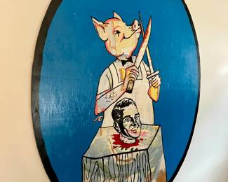 Paul Cordes Wilm painting from his “Business Beasts” series 