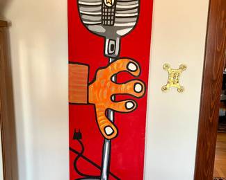 Matte Stephens microphone painting