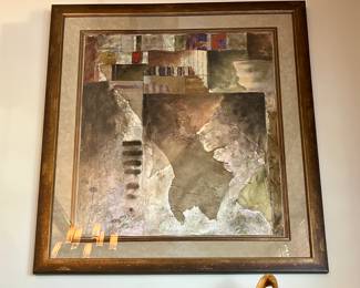 John Kime “Spirit Land” abstract mixed media