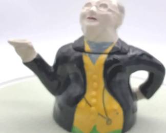 Mr. Pickwick StaffordshireStyle Figural Teapot