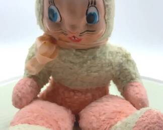  03 Rare Gund Rubber Face Bunny Doll 17 in 
