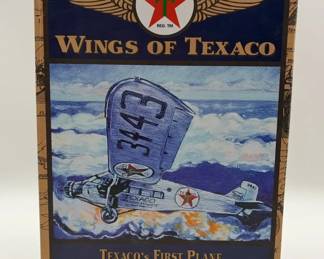 Texaco Ford TriMotor diecast model airplane bank.