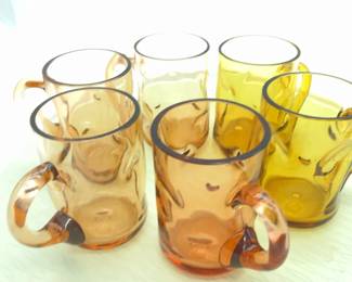 Set A Six Vintage Glasses Set a six vintage glasses