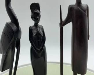 HandCarved Wooden Folk Art Figures  Bird  Lot