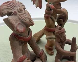 Southwestern KokopelliStyle Decorative Figurines  Small Folk Art Lot