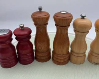 Wooden Salt And Pepper Shaker Collection Wooden salt and pepper shaker collection