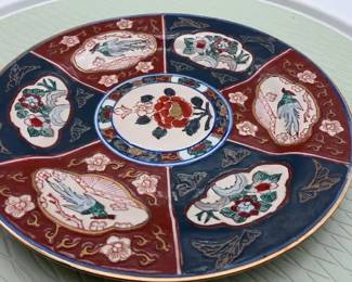 10 Japanese ImariStyle Decorative Plate  HandPainted, Marked