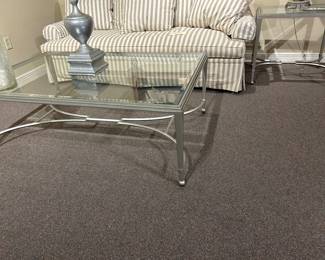 Brand new  - Artistica Sangioves coffee table ( has matching side table)  in silver 
Very good and current to market. ⭐️⭐️