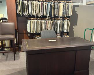 Lots of rug and material samples 