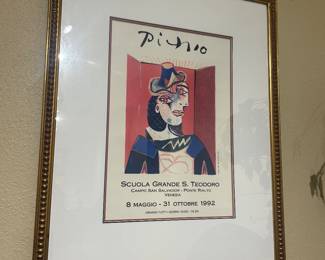 Picasso print framed