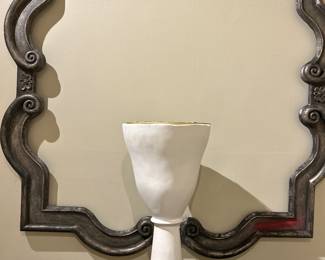 Frame and concrete large vase