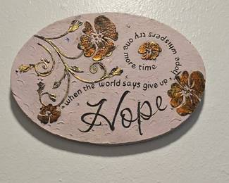 Hope Plaque