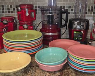 Fiesta Ware - Red Canisters - Choppets