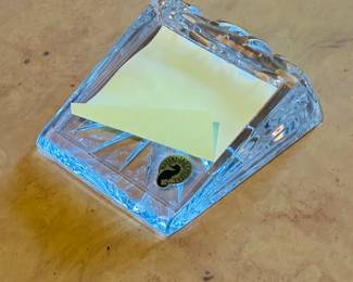 You really DO need a Waterford crystal Post-It note holder. 
#bestnotetakerever