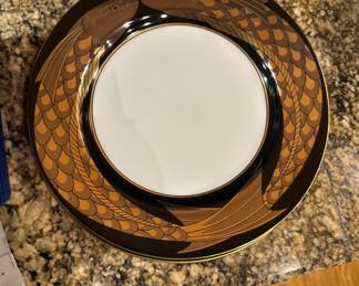 2 Fitz and Floyd “fighting fish” plates