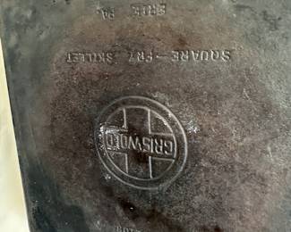 Griswold cast iron pans 