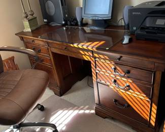 Outstanding office furniture, several pieces, all matching. 