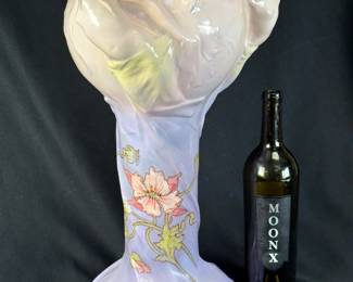 Important Delphin Massier 3 ladies vase