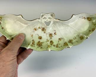 Rare porcelain "Bat" tray C.1900
