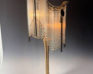 Guimard Art Nouveau style prism lamp