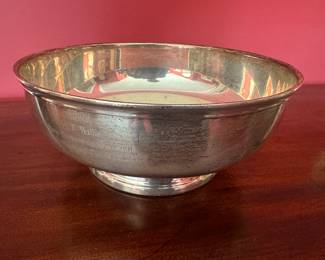 Sterling Silver Personally Inscribed Bowl 