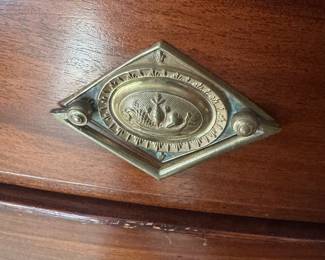 Antique 4 Drawer Mahogany Chest of Drawers (41"W x 27"D x 37"H)