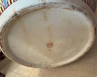 Yuet Tung China Works Vintage Chinese Porcelain Enamel Koi Fish Bowl Planter