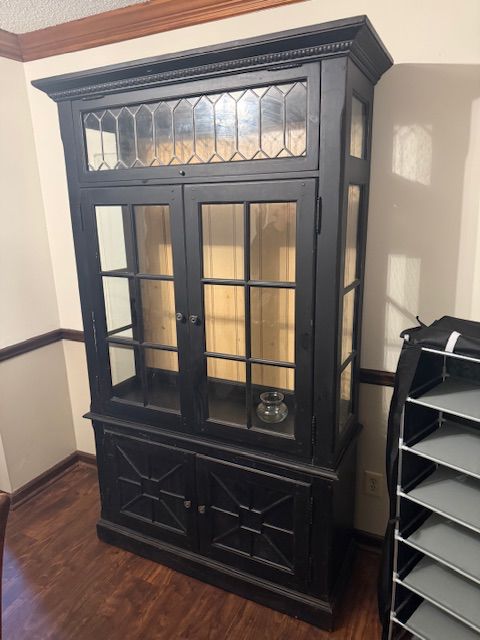 Stunning glass display cabinet