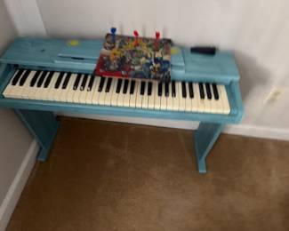 Colorful electric keyboard