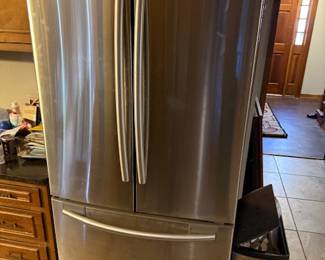 Late model Samsung French door refrigerator