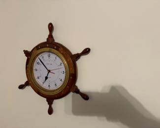 Ships Wheel clock