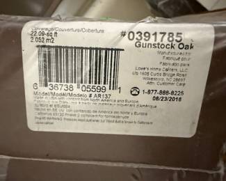 Four cartons of unused flooring