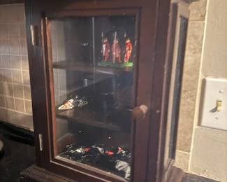 Wood and glass display case 