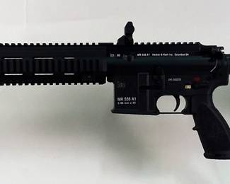 Heckler & Koch MR 556 A1 5.56mm x 45 Rifle SN# 241-302233, Troy Industries Folding Battle Sights, Adjustable Stock, Padded Nylon Sling, In Soft Case 