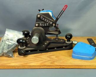 Ransom Rest Handgun Rest with RCBS Dies, Shell Plates, and more 