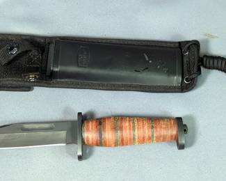 Buck 119F U.S.A. Fixed Blade Knife with Sheath 